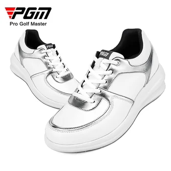 Обувки за голф PGM, дамски водоустойчив обувки, дамски обувки с наклон на ток, обувки със защита от странично приплъзване