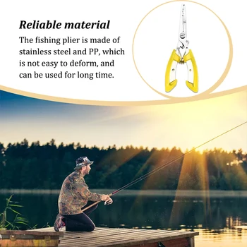 Риболовни Клещи С Пластмасови дръжка от неръждаема Стомана Риболов Кука За теглене на Въжето Ножици-Клещи За рязане на открито Оранжево