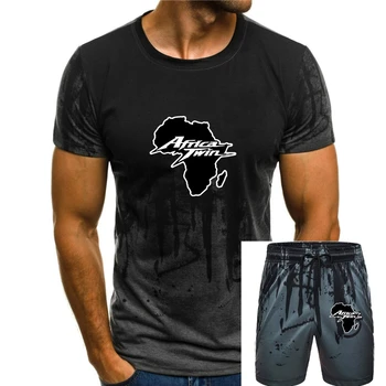 Рядка Мъжка тениска Africa Twin Hon Crf 1000 Тъмно син цвят с къс ръкав, мъжки ризи-хипстеры 2019, Новост