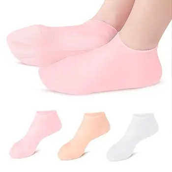 Премахване на омертвевшую кожата Силикон, овлажняващи Силиконови чорапи обезболяващи Дълги защитни чорапи Овлажняващи Срещу напукване