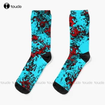 Up In Smoke - Оригинални чорапи с абстрактен дизайн, чорапи за уличен скейтборд, дигитален печат 360 °, Коледен подарък за Нова година, авторско подарочное изкуство