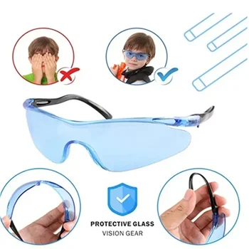 Носимые защитни очила за улицата, очила за очите, Прозрачни лещи, аксесоари за оръжия на Nerf, Играчка пистолет с водни куршуми, очила за носене