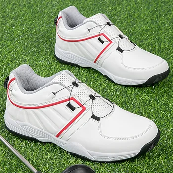 Водоустойчив мъжки обувки за голф, професионална устойчива на плъзгане за голф обувки, дамски спортни обувки за дейности на открито, Размер 36-48