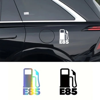 Етикети на капака на горивната вратата на колата Декоративни етикети, в стила на гориво E85 за авто, камиони, джипове, мотоциклети, аксесоари за интериор на автомобили