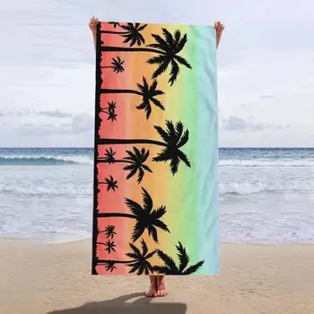 Атрактивна плажна кърпа, Защитата от пясък, кърпи за баня, Правоъгълно Гавайское кърпа за избърсване на басейна