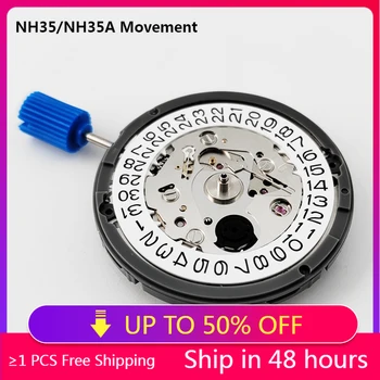 Японски механизъм NH35 Точност механичен автоматичен часовник на китката, набор от деня и датата, механични ръчни часовници, ръчни часовници за мъже