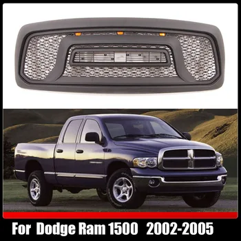 Промяна на лигавицата на радиатора, Състезателна решетка, капак, капак, Решетка на предния капак, Решетката на горния броня за Dodge Ram 1500 2002-2005 г.