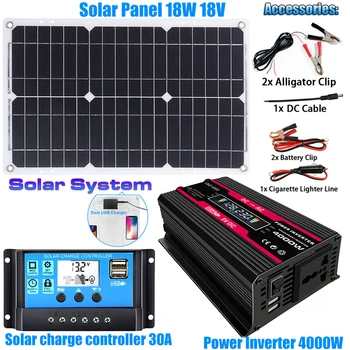 Пълен слънчев генератор Домашна мрежова система е Универсална Стенна Контролер за зареждане на батерията, Предупреждение за високо-ниско напрежение