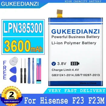 Батерия GUKEEDIANZI за Hisense F23M F23, Батерия с голям капацитет, 3600 mah, LPN 385300, F 23 F23 M