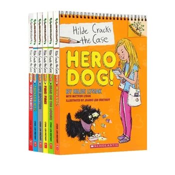 6 Книги/набиране, английска книжка с картинки, Хилда нарушава калъф, книга с английски истории за деца, книга за четене за деца на 3-6 години