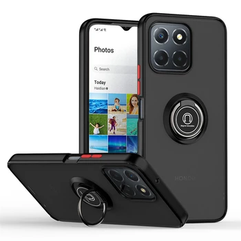 За Честта X8 5G Калъф Противоударная Мат Брони Камера Предпазва Калъфи За Телефони Honor X8 X 8 5G Акумулатор Магнитен Пръстен Поставка Делото