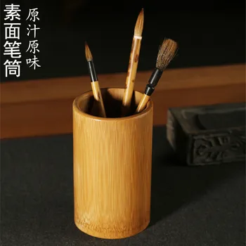 Креативен притежателя на четка с няколко надписа от карбонизированного бамбук, подарък