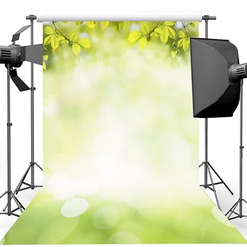  Пролетта фон, зелени фонове, за снимки в стил боке за фото студио, реквизит за снимки на новородени, на фона на студийната кабина