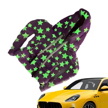 Дрехи за смяна на предавките Car Gear Творчески Забавен пуловер Hoody с качулка за превключване на предавките, Сладък дизайн във формата на светещи в тъмното звезди Автомобилен аксесоар
