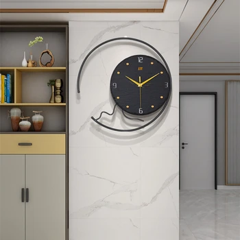 Леки Луксозни стенни часовници от естествен камък, за всекидневната, декоративен часовник в скандинавски стил, модерни прости висящи часовници