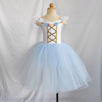 Детска професионална балетната поличка за момичета, обличане на Лебед за възрастни, танцово принцеса рокля, костюм за изяви