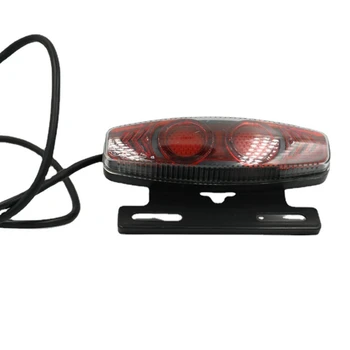 Сигнална лампа за сигурност на задното led фенер Ebike 36V 48V за аксесоари за свободни стаи SM Конектор за нощно каране