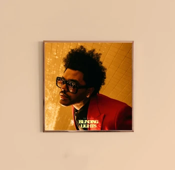 Ослепляющие светлини The Weeknd Музикален албум с Корица, Плакат Печат върху платно Рап Хип Хоп Звезда Певицата Стенни картини за Декорация