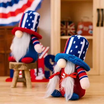 16 Стилове, за Украса в Деня на независимостта на САЩ, кукла джудже, Деня на ветераните, Плюшен кукла джудже, Интериор на 4 юли, Великден джудже
