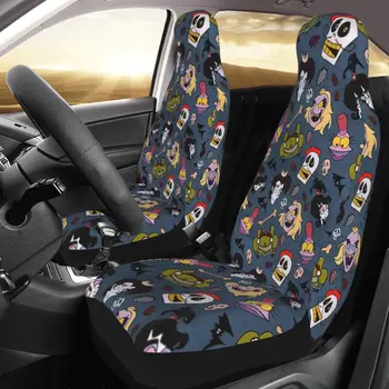 Калъф за столче за кола Beetlejuice от анимационния сериал с индивидуален печат, Универсална предната защитно фолио, Аксесоари, Комплект с възглавници