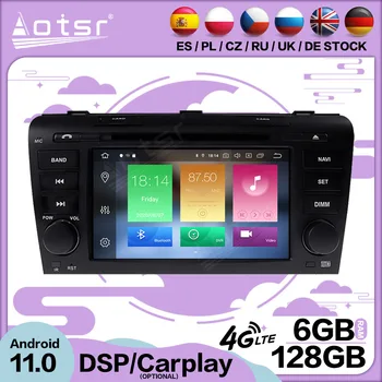 Carplay Android 11 за Mazda 3 2004 2005 2006 2007 2008 2009 Мултимедиен GPS видео плейър радио Аудио Стерео главното устройство