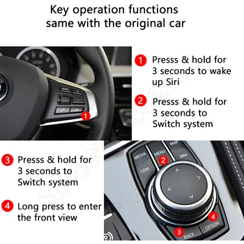 Безжичен мултимедиен екран Carplay Android за BMW MINI F56, кутия декодер интерфейс, система NBT, видео, музика, Огледална линк