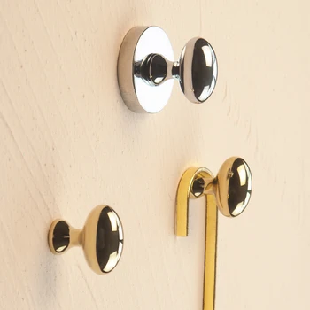 Оригинален дизайн, Голям месинг кука за ключове с диаманти, с монтиран на стената перфоратор в коридора, спалнята и Декоративна кука за палта и шапки
