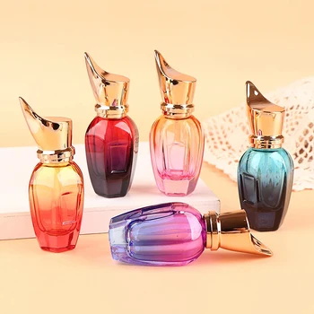стъклен флакон за парфюм обем 28 мл, Цветни Преносим многократна употреба пътен спрей парфюм, Празен контейнер за грим, спрей за мъгла