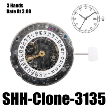 Най-добрите Луксозни Механични часовници ШШШ Clone RLX 3135 С Механизъм за Подводничар, Висококачествени Резервни Части За часовници с автоматично навиване
