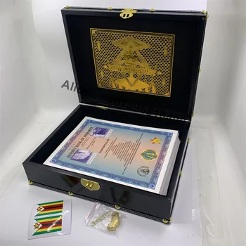 Максимален наименование на доларови банкноти в контейнери Googolplex Зимбабве - 100 бр. За подарък под формата на колекция