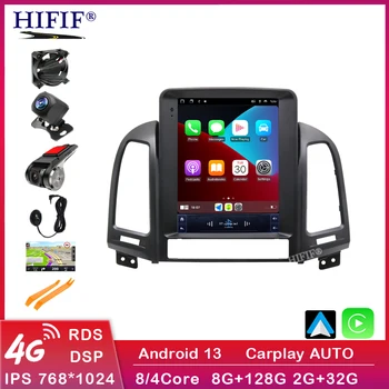 Автомагнитола Android 13, Мултимедия, Hyundai Santa Fe 2 2006 - 2012 Видео 2Din Навигация, стереоплеер главното устройство Carplay 4G