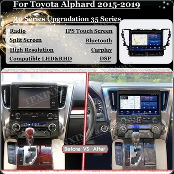 Радио за Андроид 11 с екран Tesl за Toyota Alphard 2015 2016 2017 2018 2019, GPS-навигация, мултимедиен плеър, главното устройство