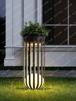 Тревата лампа Слънчева Водоустойчива Външна декоративна лампа за градина в двор, вила