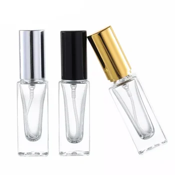 Парфюм от прозрачно стъкло с обем от 6 МЛ, Спрей, Празна Стъклена бутилка за многократна употреба Мини-спрей Флакон, Преносим Флакон-опаковка парфюм