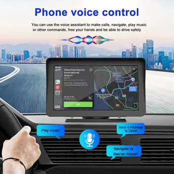 Универсален 7-инчов авто радио, мултимедиен плейър, безжичен Carplay и Android Auto Touch Screen MP5 B