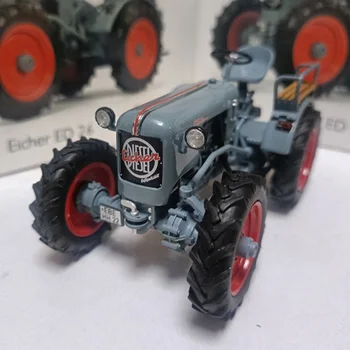 Играчки за селскостопански трактори Eicher ED26 в мащаб 1:32, класически модели автомобили, Сувенири за възрастни, Статичен дисплей, Украса на работния плот