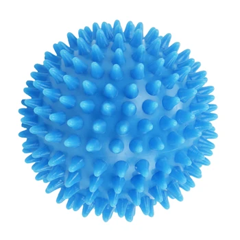 Масажна топка с шипове, 7,5 см за фитнес (синьо небе)