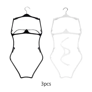 3x Закачалки за бански костюми, закачалки за показване на формата на тялото рокли за хотелски колани и шалове
