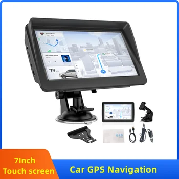 7-Инчов Автомобилен GPS Навигатор Със Сензорен Екран, GPS Навигатор За Камион Козирка Сателитна Навигация 256M + 8G 2023 Европа Америка Карта на GPS Навигация