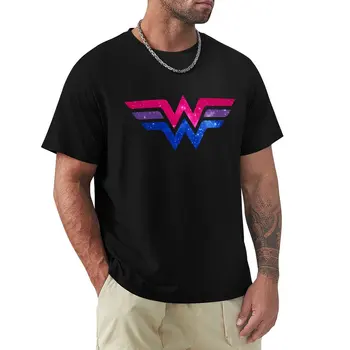 Мъжки тениски на марката Wonder Pride - Бисексуальная тениска, спортна риза, тениски с мъжки графика, тениска с аниме, дрехи, мъжки ризи