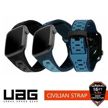 Граждански каишка Urban Armor Gear UAG за Apple Watch Ultra 49/45/44/42 мм Series 8 SE SE2 7 6 5 4 3 2 1 38/40/ силиконов ремък 41 мм
