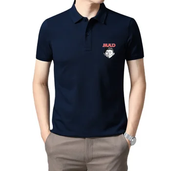 Официално лицензиран списание Mad Magazine - Alfred Big Tall Men POLO Тениска Мъжки потници и тениски 2024 Лятна мода Новост