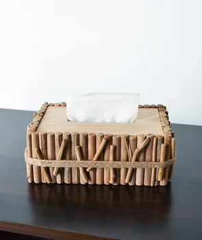 Кутия за салфетки ръчно изработени от масивно дърво Nordic Simple Creative Home Всекидневна с масичка за кафе, Маса Кутия за извличане на хартия
