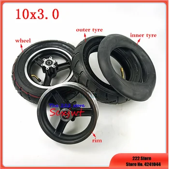 вътрешна тръба гуми 10x3.0 и алуминиеви дискови спирачни дискове за Електрически скутер, Балансирующего Ховерборд, гуми 10* 3.0, 10-инчов пневматични колела