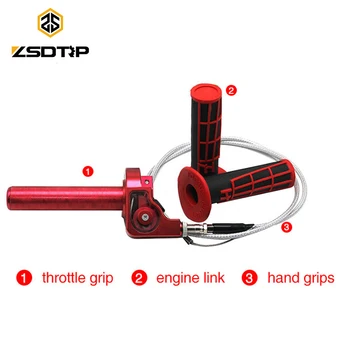 ZSDTRP Мотоциклетът дръжка на газта Twist + кабел + ръчни дръжки за CG125 150cc 200cc 250 сс Питбайк-байк