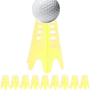 Тениски за подложка за голф 10 бр. преносими за употреба за голф симулатор, тениски с отскок, найлонови тениски за задържане на топки чанта glof За вътрешния двор голф игрище