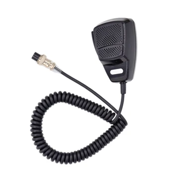 Преносим ПР-микрофон с 4-пинов конектор за смяна на аксесоари за мобилни радио Cobra Uniden Galaxy CB, високоговорител, микрофон
