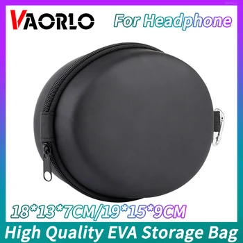 За слушалки/тонколони Овални чанта за съхранение на EVA 18*13*7 см/19*15* 9 cm Водоустойчив, прахоустойчив, устойчив на удари калъф с цип Кутия за Преносим пътен