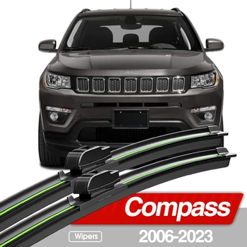 За Jeep Compass MK MP 2006-2023 Четки чистачки на предното стъкло, 2 бр. Аксесоари за прозорци 2007 2013 2015 2019 2020 2021