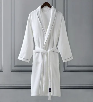 Дебел топъл зимен халат за баня за мъже и жени Вкусно памучни кърпи Юката Дълъг Мъжки халат Szlafrok Badjas